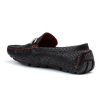 Contrast Stitch Bar Loafer // Black (US: 9.5)