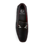 Contrast Stitch Bar Loafer // Black (US: 9.5)