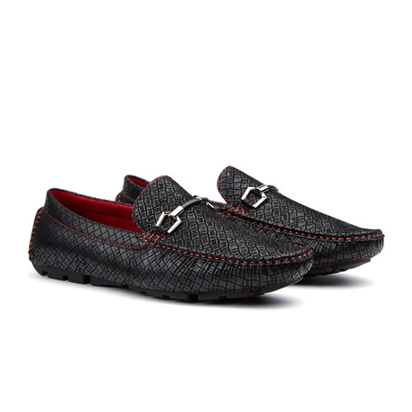 Contrast Stitch Bar Loafer // Black (US: 7)