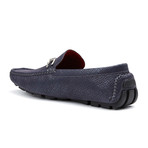 Contrast Stitch Bar Loafer // Navy (US: 11)