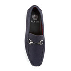 Contrast Stitch Bar Loafer // Navy (US: 11)