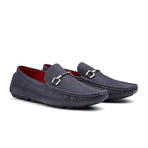 Contrast Stitch Bar Loafer // Navy (US: 11)