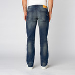 Point Zero // 5 Pocket Stretch Jean // Blue + Black (M)