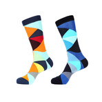 Colorful Triangle Socks // Pack of 2