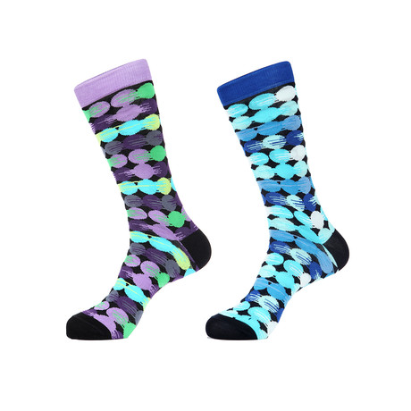 Blurred Circle Socks // Pack of 2