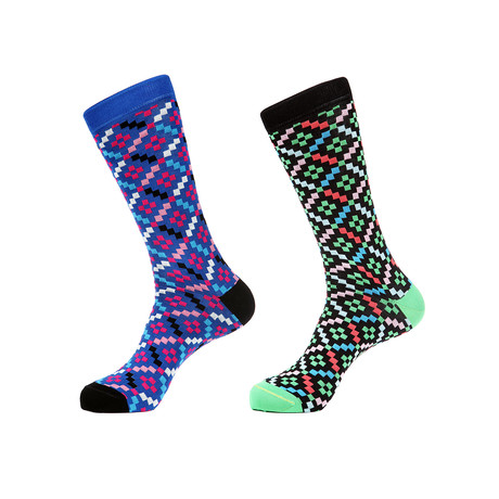 Digital Pattern Socks // Pack of 2