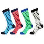 Bright Polka Dot Socks // Pack of 4