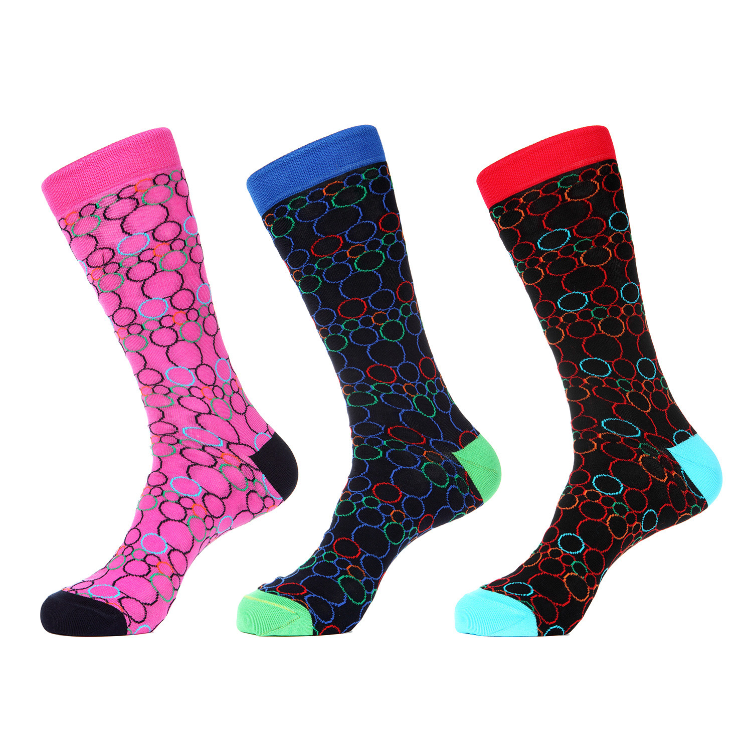 Bubble Mid-Calf Sock // Pack of 3 - Jared Lang Socks - Touch of Modern