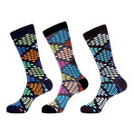 Diamond Dot Mid-Calf Sock // Pack of 3