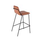 Sling Bar Stool (Walnut + Black)