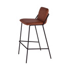 Sling Bar Stool (Walnut + Black)