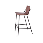 Sling Bar Stool (Walnut + Black)