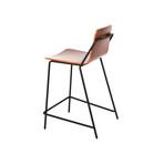 Sling Bar Stool (Walnut + Black)