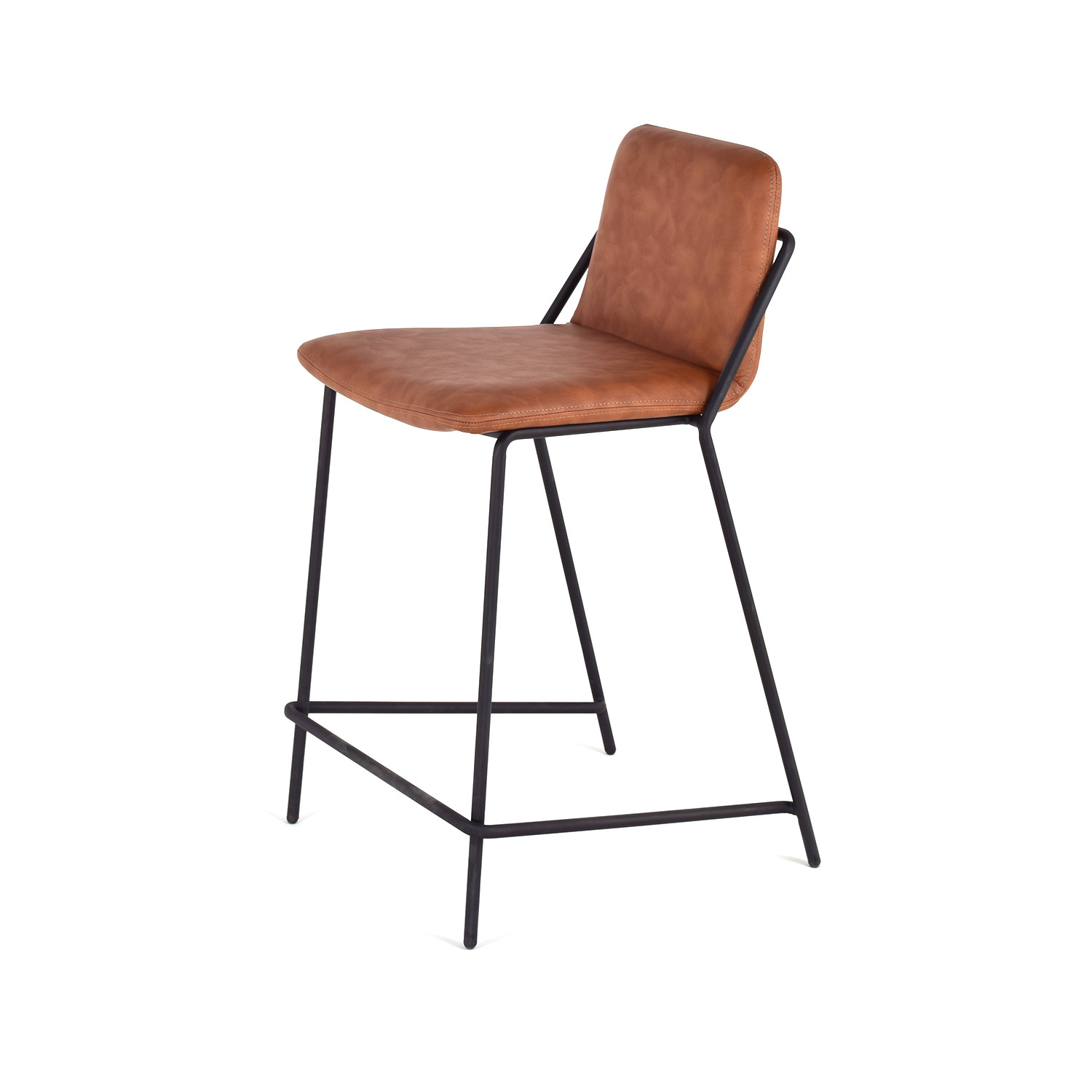 Sling Counter Stool (Walnut + Black) - M.A.D. Furniture - Touch of Modern