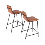 Sling Counter Stool (Walnut + Black)