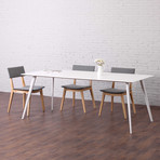 Airfoil Table // 79" (White)