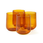 Large Glass // Set of 4 // Crudo (Transparent)