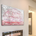 MappeMonde Pink (18"W x 12"H x 1.5"D)