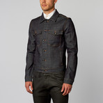 #530, Pivot Jacket // Raw Deep Indigo (L)