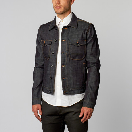 #530, Pivot Jacket // Raw Deep Indigo (S)