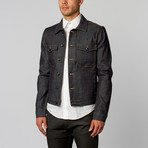 #530, Pivot Jacket // Raw Deep Indigo (L)