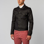 #530, Pivot Jacket // Coated Black (M)