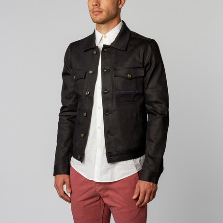 #530, Pivot Jacket // Coated Black (S)