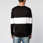 The 100% Long Sleeve // Black + White (2XL)