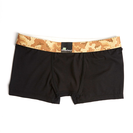 Desert Camo Micro Shed Dri Release Brief Short // Black (XS)