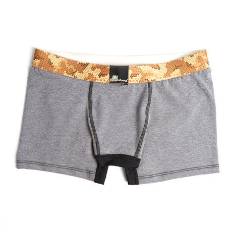 Desert Camo Micro Shed Dri Release Brief Short // Grey (XS)