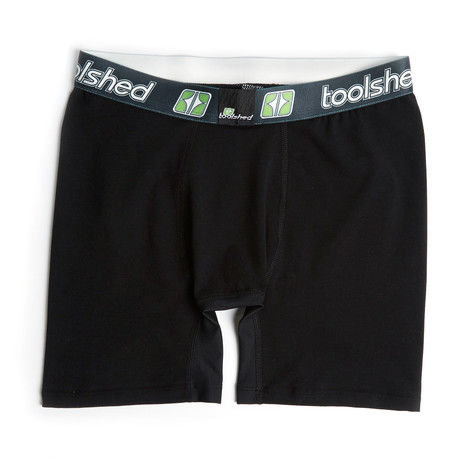 Half Shed Dri Release Boxer Brief // Black (XS)