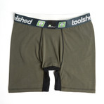 Half Shed Dri Release Boxer Brief // Olive (XS)