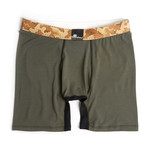 Desert Camo Half Shed Dri Release Boxer Brief // Olive (XS)