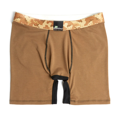 Desert Camo Half Shed Dri Release Boxer Brief // Coyote Brown (XS)