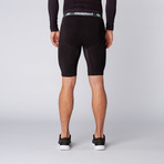 3/4 Shed Dri Release Short // Black (XS)