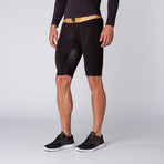 Desert Camo 3/4 Shed Dri Release Short // Black (XS)