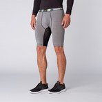 3/4 Shed Dri Release Short // Grey (XS)