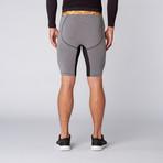 Desert Camo 3/4 Shed Dri Release Short // Grey (2XL)