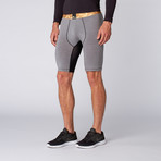 Desert Camo 3/4 Shed Dri Release Short // Grey (2XL)