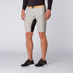 Desert Camo 3/4 Shed Compression Short // Silver (XS)