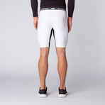3/4 Shed Compression Short // White (XS)
