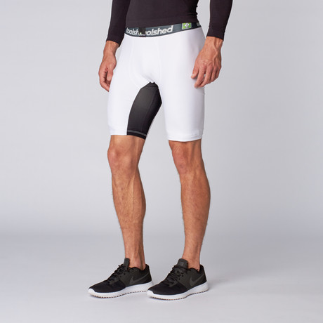 3/4 Shed Compression Short // White (XS)