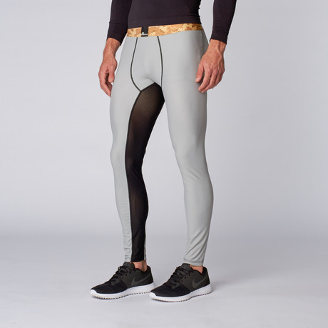 Desert Camo Full Shed Compression Pant // Silver (XS)