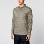 Gradient Stripe Polo // Grey (M)