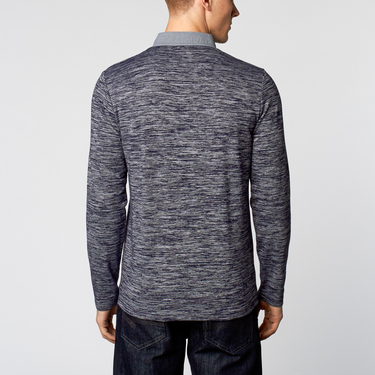 Knit Collared Shirt // Navy (XL) Smash Trends Touch of Modern