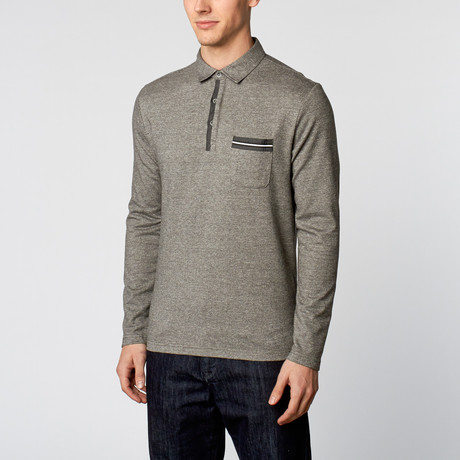 Long Sleeve Collared Shirt // Grey (S)