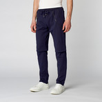 Layered Jogger // Navy (M)