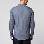 Double Pocket Button-Up Shirt // Blue (L)