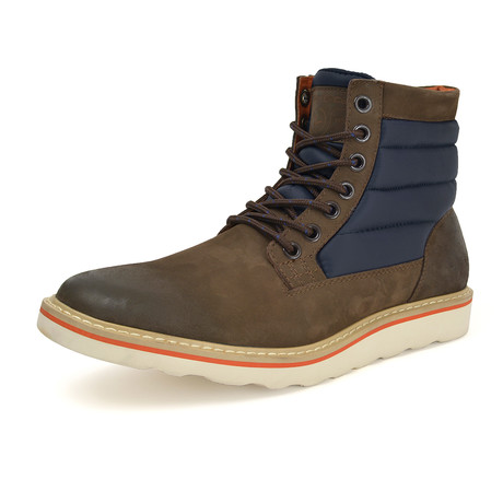 Hunter High-Top Boots // Dark Brown + Navy (US: 8)
