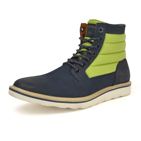 Hunter High-Top Boots // Navy + Sea Green (US: 8)